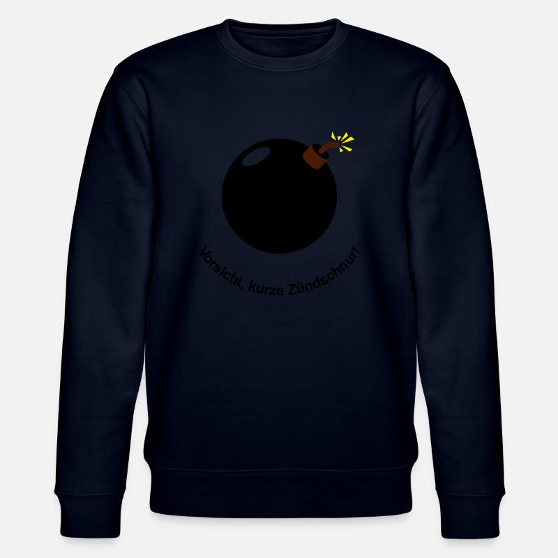 Vorsicht - kurze Zündschnur! - Stanley/Stella Unisex Bio-Sweatshirt CHANGER  - Navy