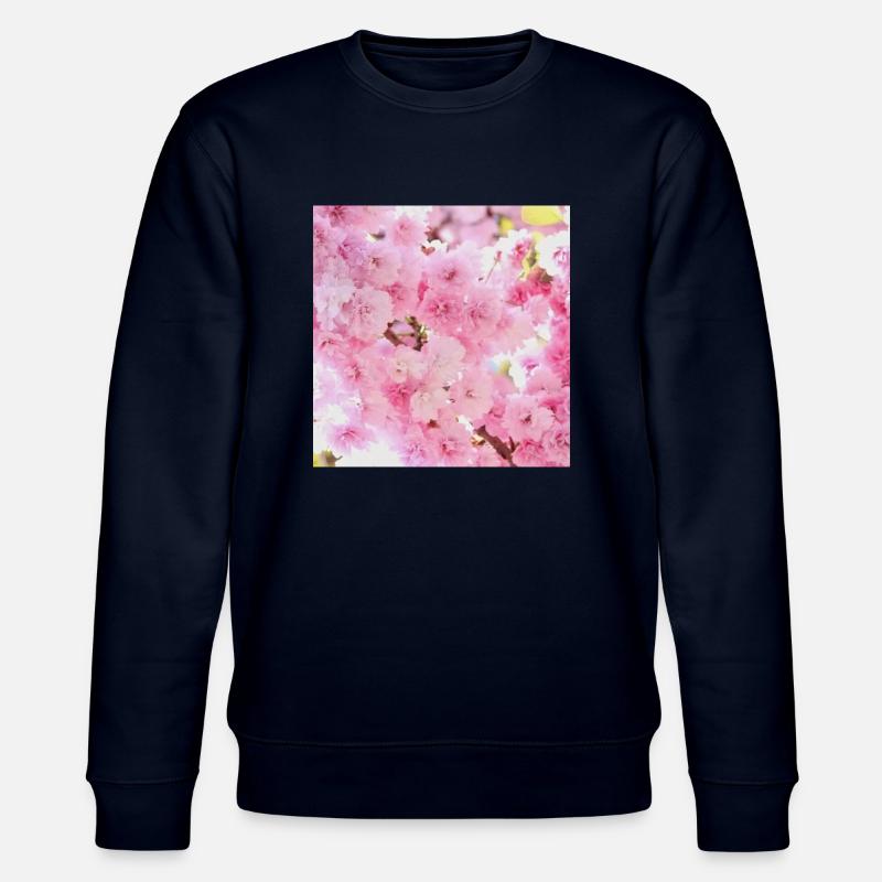 Kirschblüten - Stanley/Stella Unisex Bio-Sweatshirt CHANGER  - Navy