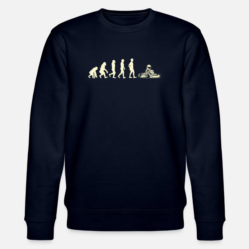Geschenk Shirt kart evolution - Stanley/Stella Unisex Bio-Sweatshirt CHANGER  - Navy