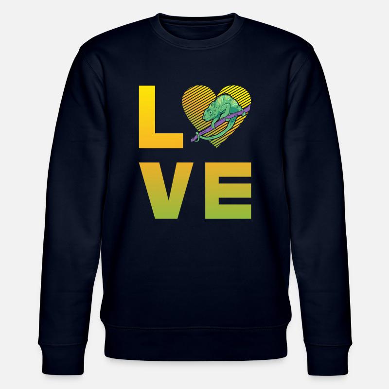 Chamäleon Love - Stanley/Stella Unisex Bio-Sweatshirt CHANGER  - Navy