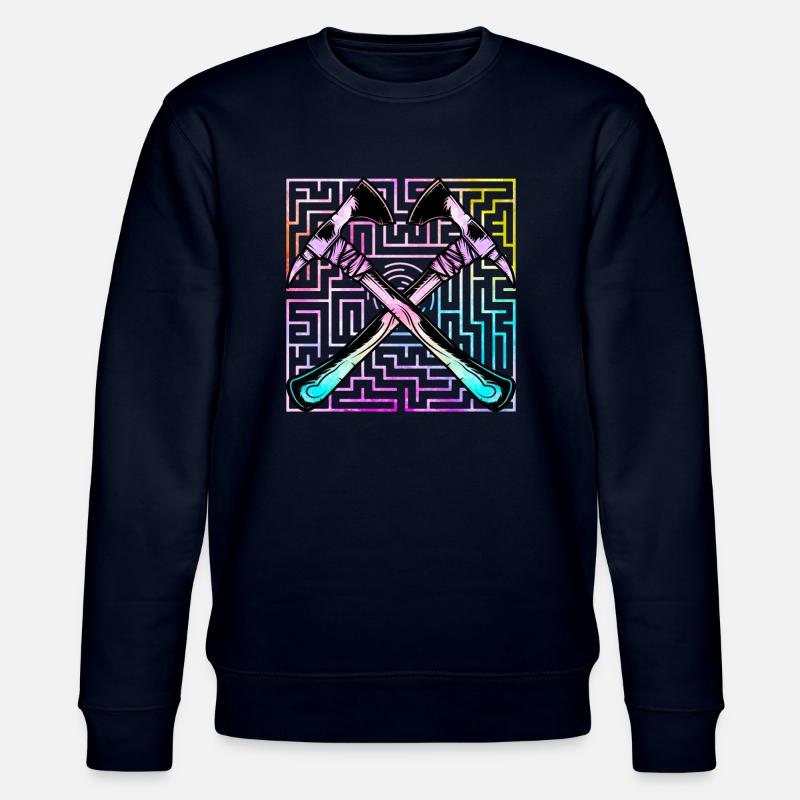 Axe throwing - Stanley/Stella CHANGER Unisex Organic Sweatshirt - navy
