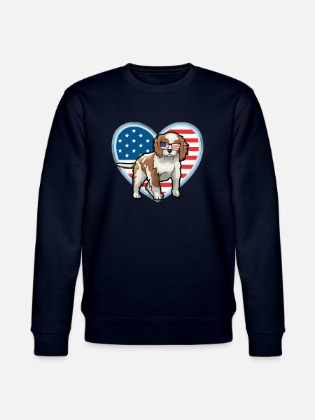 Cavalier King Charles Spaniel - Stanley/Stella CHANGER Unisex Organic Sweatshirt - navy