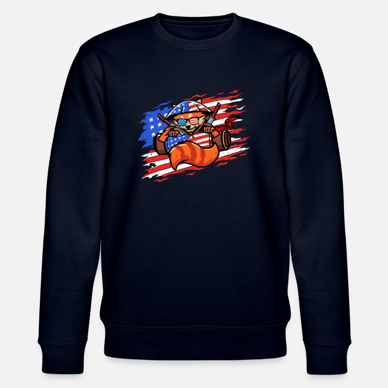 Roter Panda - Stanley/Stella Unisex Bio-Sweatshirt CHANGER  - Navy