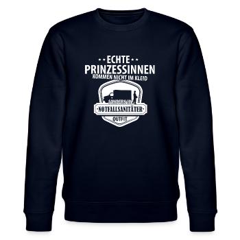 Notfallsanitäter - Stanley/Stella Unisex Bio-Sweatshirt CHANGER  - Navy - Vorne - Nik (191cm) & Marisol (170cm)