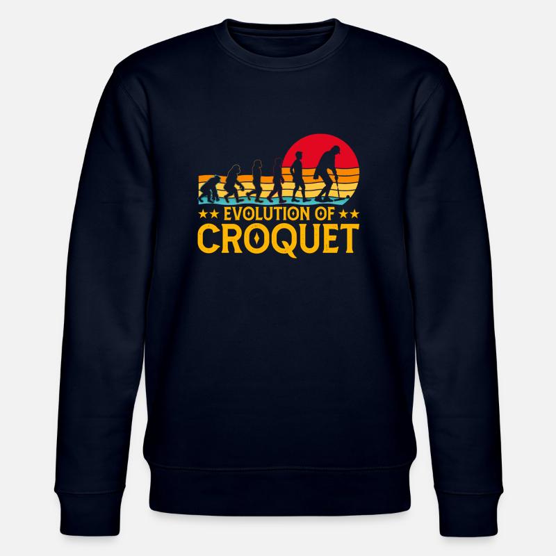 Évolution du croquet - Sweat bio CHANGER Stanley/Stella Unisexe - marine