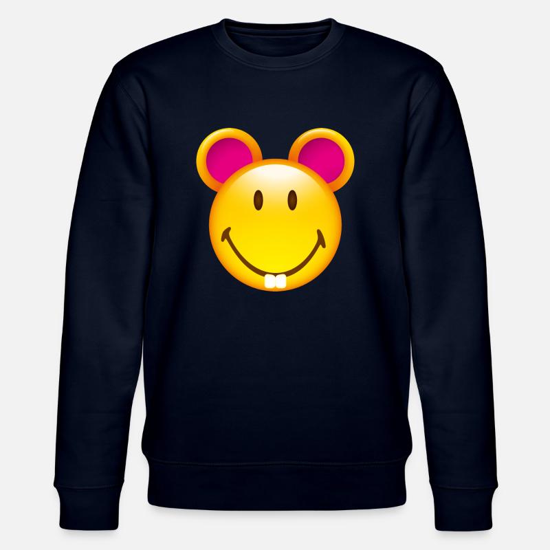 Smiley Mouse - Stanley/Stella økologisk unisex-sweatshirt CHANGER - marineblå
