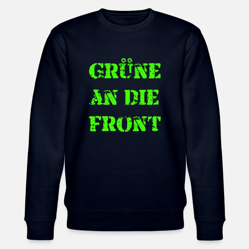 Grüne an die Front - Stanley/Stella Unisex Bio-Sweatshirt CHANGER  - Navy