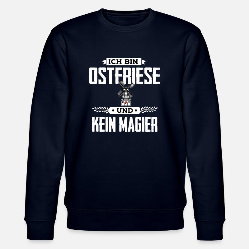 Ich bin Ostfriese - Stanley/Stella Unisex Bio-Sweatshirt CHANGER  - Navy