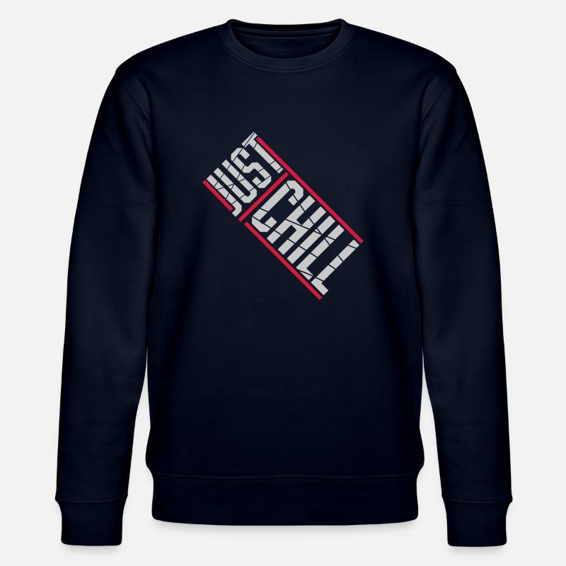 Just Chill Text Logo - Sweat bio CHANGER Stanley/Stella Unisexe - marine