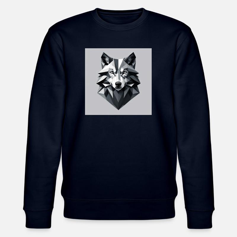 Minimalistic wolf - Stanley/Stella Unisex Bio-Sweatshirt CHANGER  - Navy