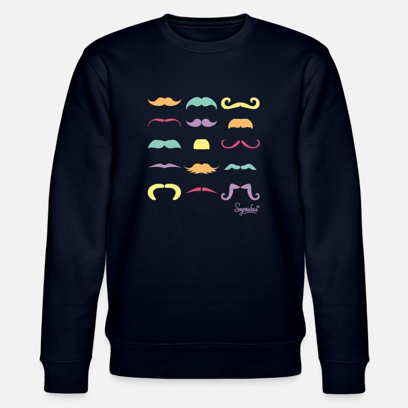 SOMMER MOUSTACHES SOYONSFOUS - Stanley/Stella Unisex Bio-Sweatshirt CHANGER  - Navy