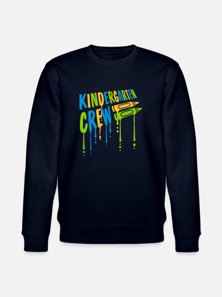 Friends Kindergarten Crew Crayons - Stanley/Stella CHANGER Unisex Organic Sweatshirt - navy