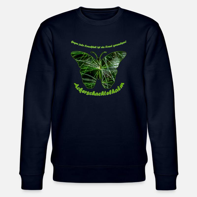 ackerschachtelhalm schmetterling - Stanley/Stella Unisex Bio-Sweatshirt CHANGER  - Navy