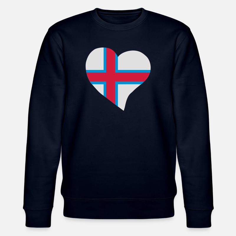 Färöisch Herz - Stanley/Stella Unisex Bio-Sweatshirt CHANGER  - Navy