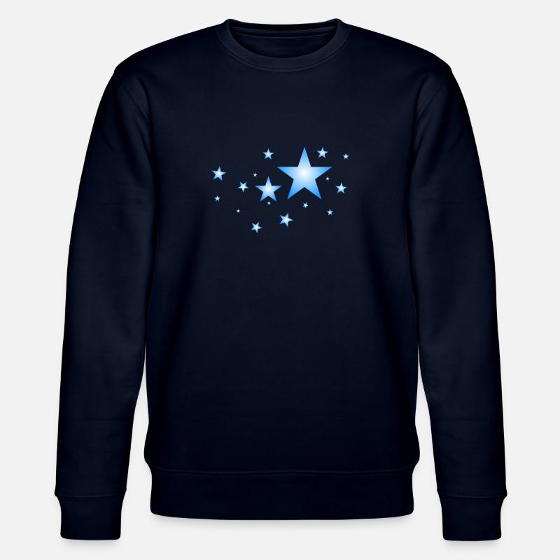 Sterne in Blau - Stanley/Stella Unisex Bio-Sweatshirt CHANGER  - Navy
