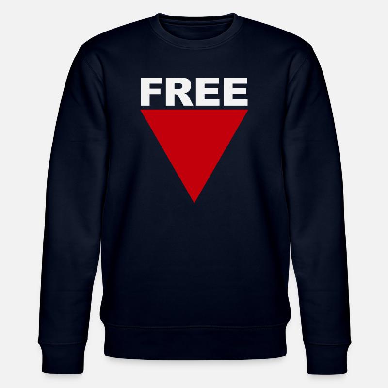 Freefall Bold Triangle - Stanley/Stella CHANGER Unisex Organic Sweatshirt - navy