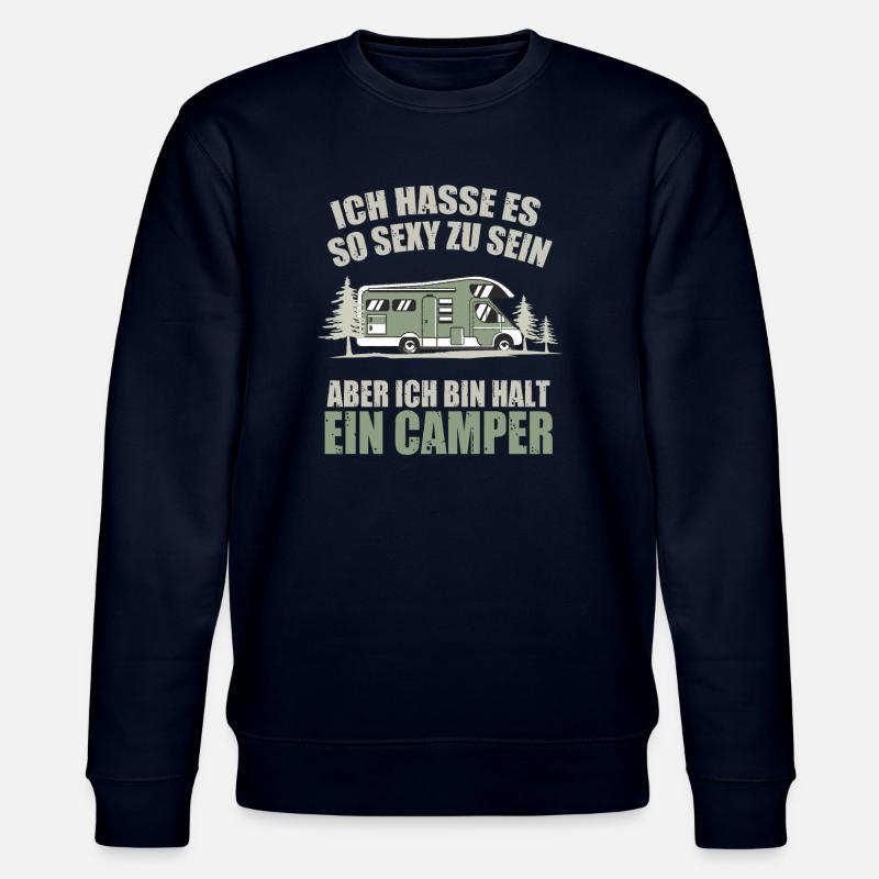 Sexy Camper Spruch Humor - Stanley/Stella Unisex Bio-Sweatshirt CHANGER  - Navy