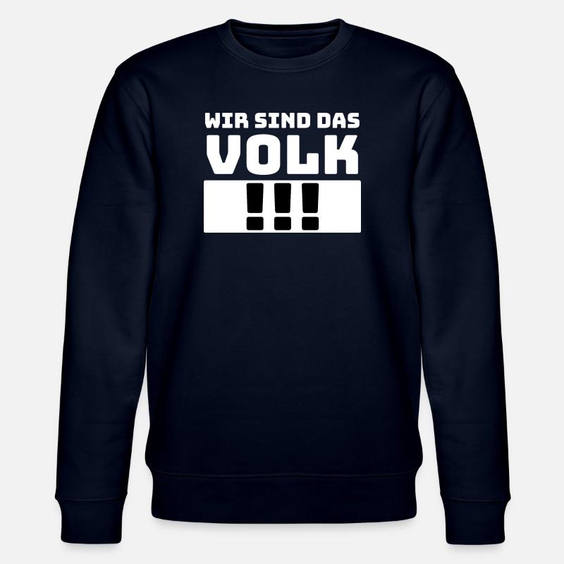 Spruch : Wir sind das Volk - Stanley/Stella Unisex Bio-Sweatshirt CHANGER - Navy