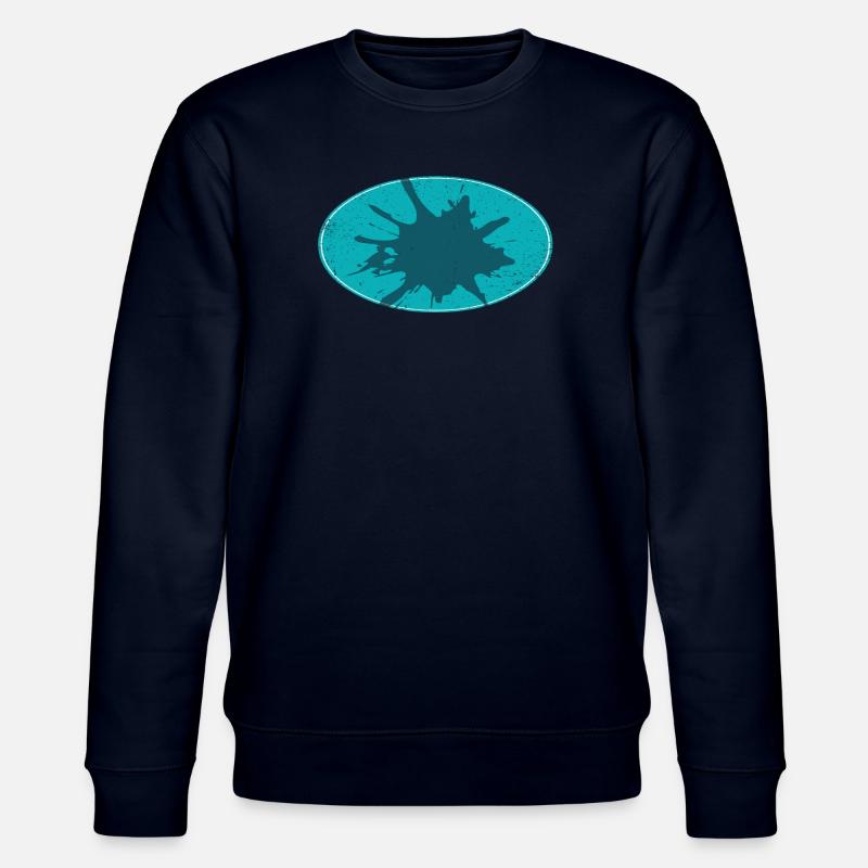 Ovaler Flash Background schmutzing - Stanley/Stella Unisex Bio-Sweatshirt CHANGER  - Navy