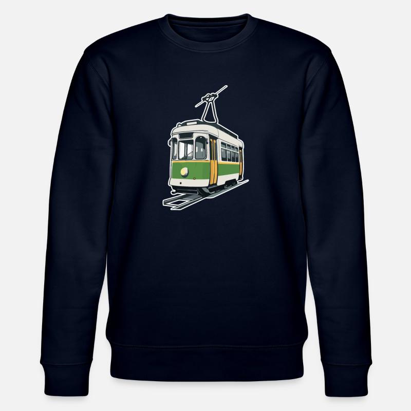 Straßenbahn Tram Bahn - Stanley/Stella Unisex Bio-Sweatshirt CHANGER - Navy