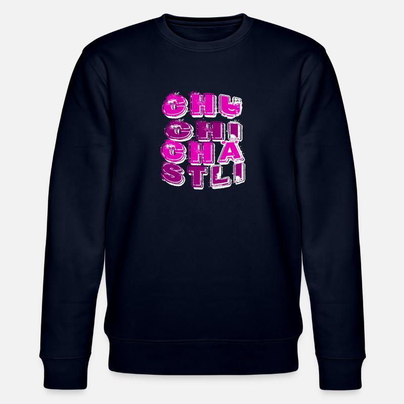Chuchichästli Kultbegriff Schweizer Dialekt - Stanley/Stella Unisex Bio-Sweatshirt CHANGER  - Navy