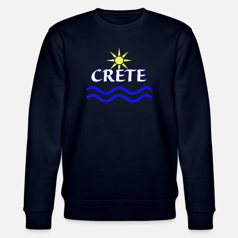 Sonne und Meer Kreta Logo Design - Stanley/Stella Unisex Bio-Sweatshirt CHANGER - Navy