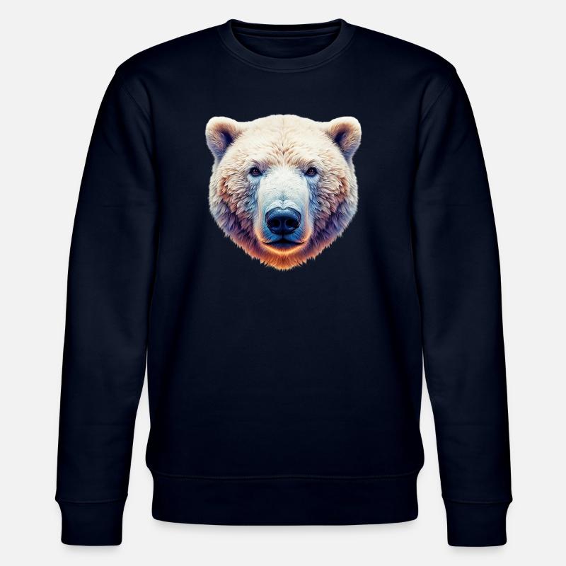 Weißer Eisbär - Stanley/Stella Unisex Bio-Sweatshirt CHANGER  - Navy