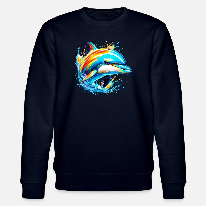 Delfin - Stanley/Stella Unisex Bio-Sweatshirt CHANGER  - Navy