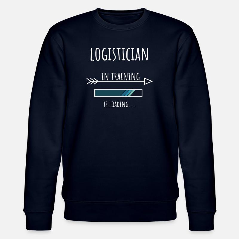 Logistician in Ausbildung Beruf Geschenk - Stanley/Stella Unisex Bio-Sweatshirt CHANGER  - Navy