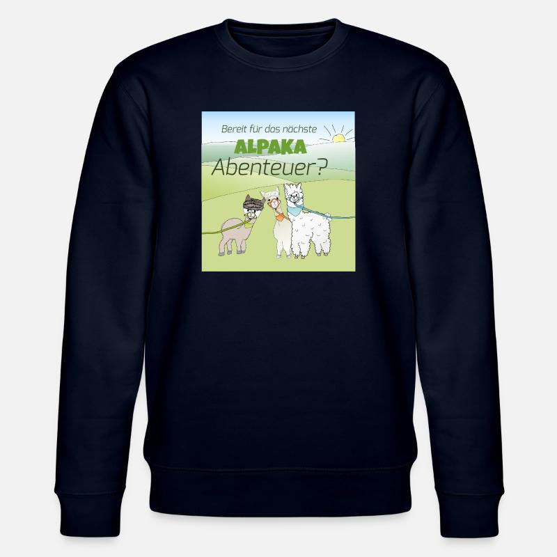 Alpaka-Abenteuer - Stanley/Stella Unisex Bio-Sweatshirt CHANGER  - Navy