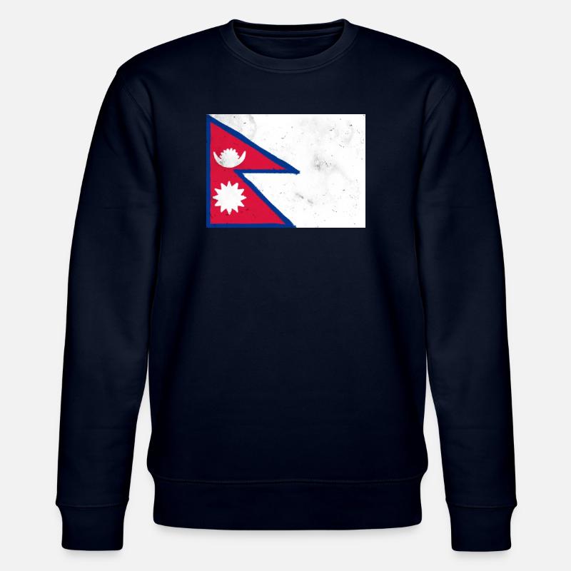Drapeau du Népal - Sweat bio CHANGER Stanley/Stella Unisexe - marine