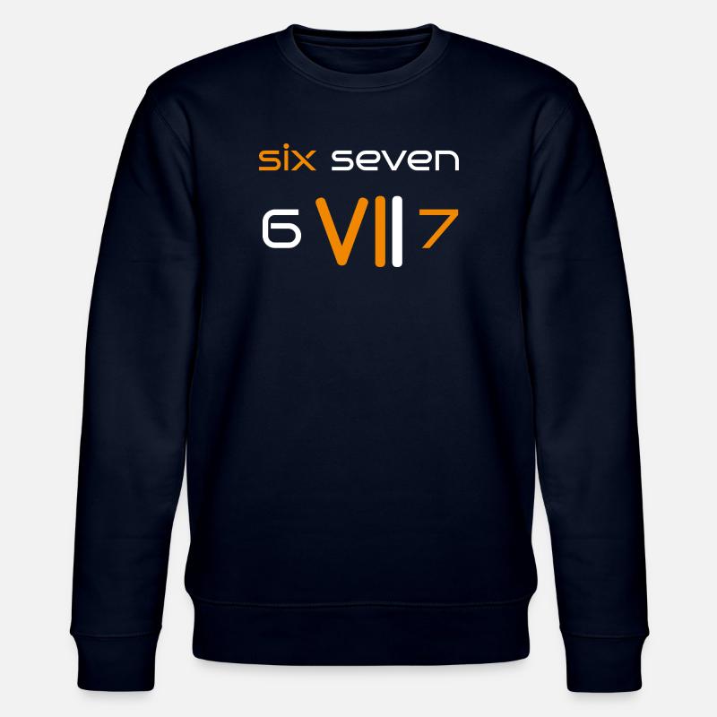 six seven 6 7 - Stanley/Stella Unisex Bio-Sweatshirt CHANGER  - Navy