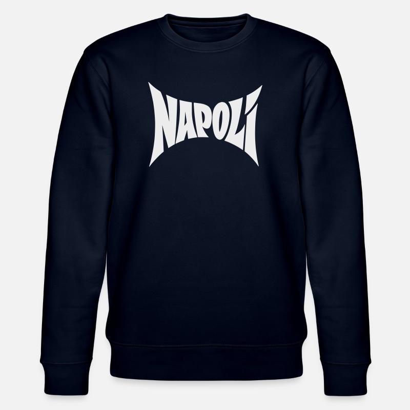 Napoli Typography Design - Stanley/Stella CHANGER Unisex Organic Sweatshirt - navy