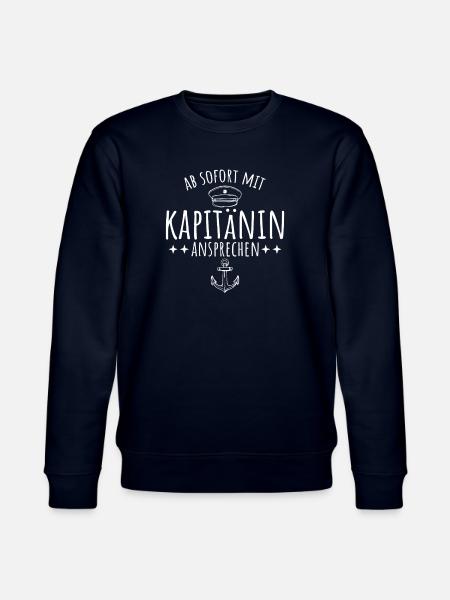 Bootsführerschein bestanden Motorboot Kapitänin - Stanley/Stella Unisex Bio-Sweatshirt CHANGER - Navy