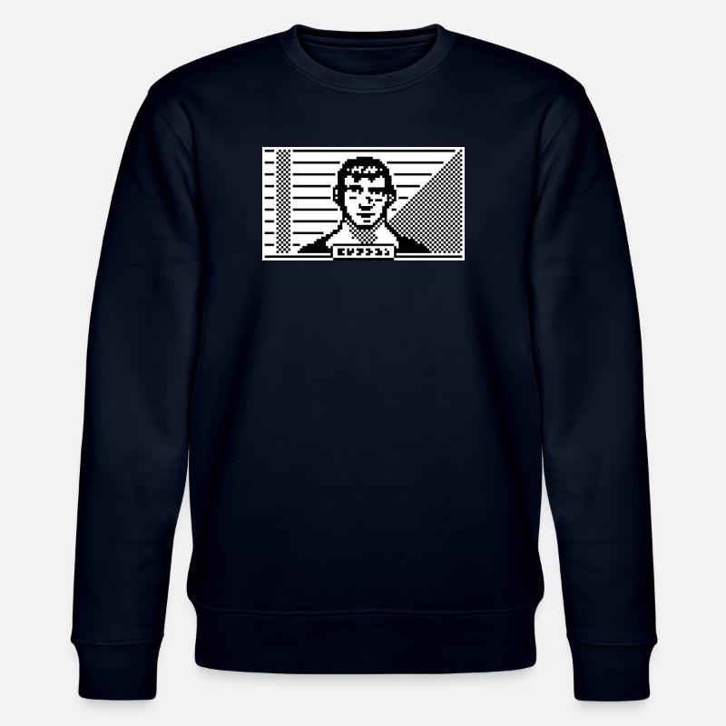 Portrait 8 bits - Sweat bio CHANGER Stanley/Stella Unisexe - marine