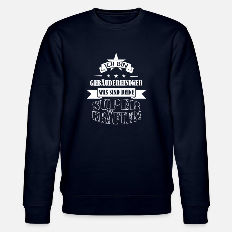 Superkräfte Gebäudereiniger - Stanley/Stella Unisex Bio-Sweatshirt CHANGER  - Navy