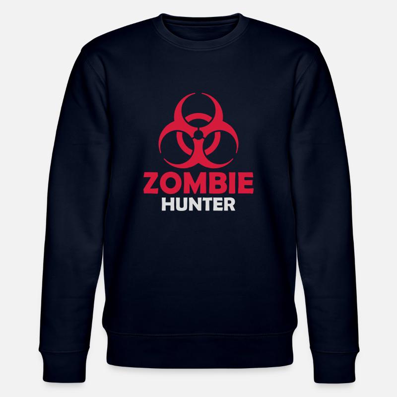 Chasseur de zombies Citation d’Halloween - Sweat bio CHANGER Stanley/Stella Unisexe - marine