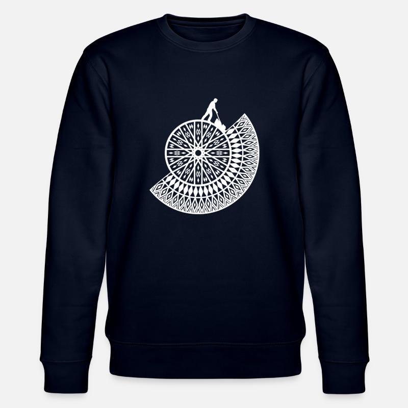 Tondeuse à gazon Mandala - Sweat bio CHANGER Stanley/Stella Unisexe - marine
