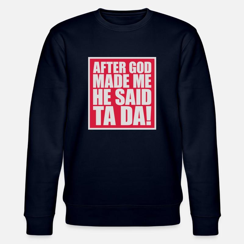 after god made me - Stanley/Stella Unisex Bio-Sweatshirt CHANGER  - Navy