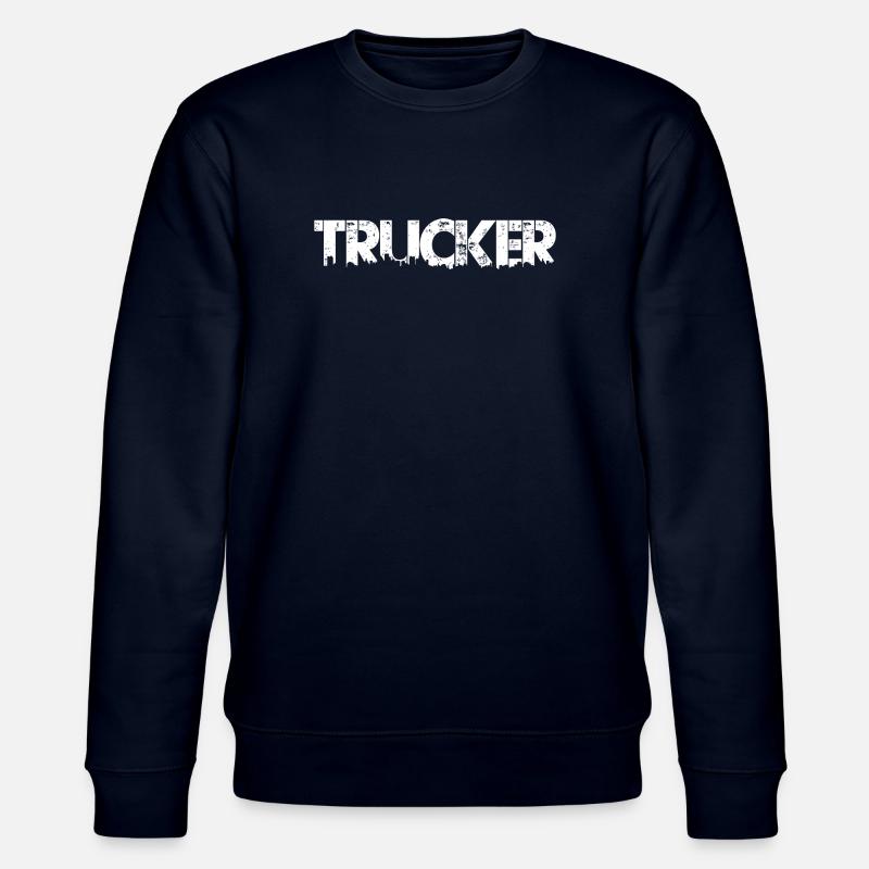 trucker chauffeur de camion - Sweat bio CHANGER Stanley/Stella Unisexe - marine