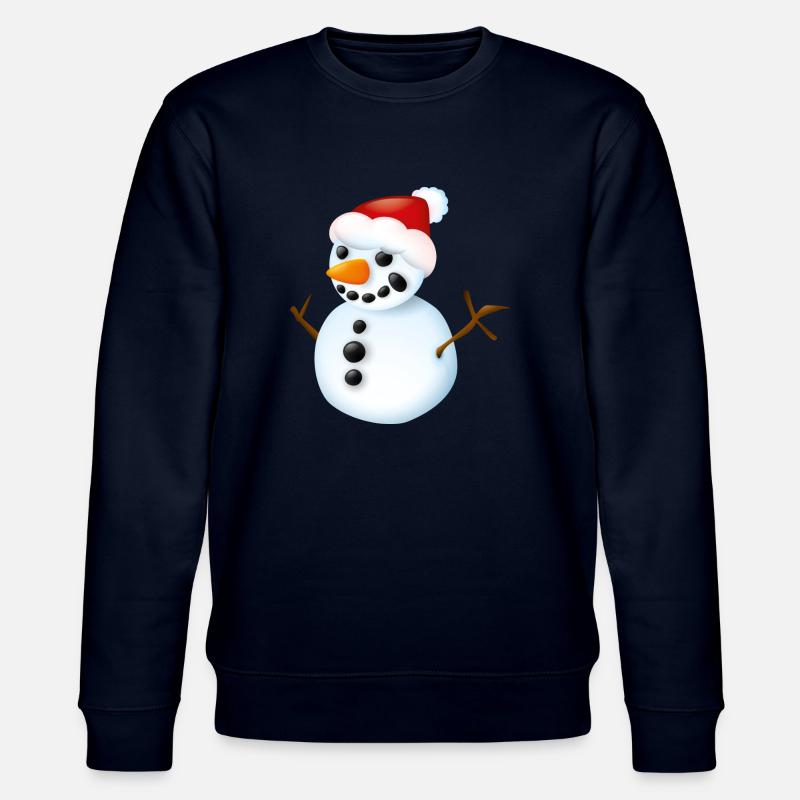 Smiley Snowman - Stanley/Stella Unisex Bio-Sweatshirt CHANGER  - Navy