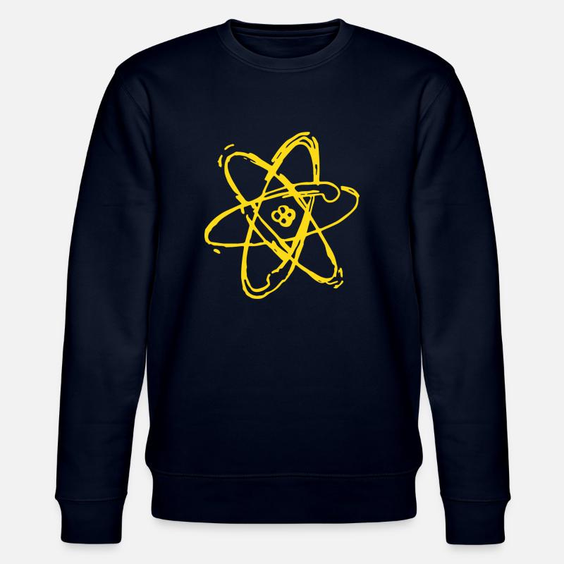 atom gelb - Stanley/Stella Unisex Bio-Sweatshirt CHANGER  - Navy