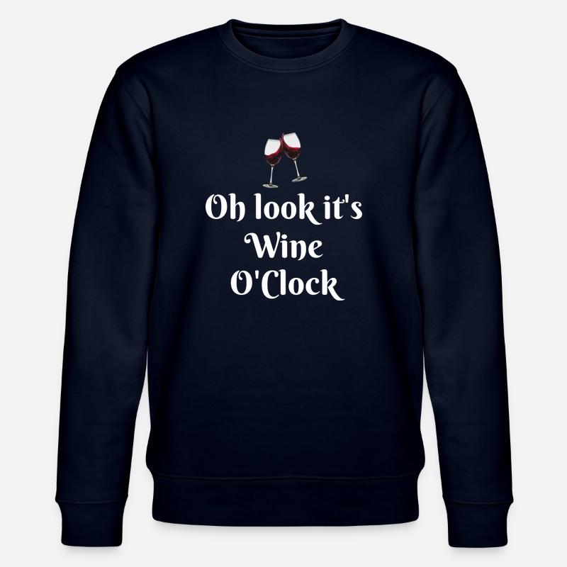 It s Wine O Clock - Stanley/Stella Unisex Bio-Sweatshirt CHANGER  - Navy