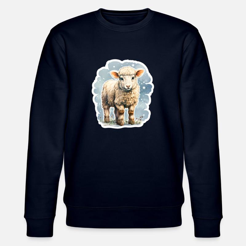 Frühlingslamm - Stanley/Stella Unisex Bio-Sweatshirt CHANGER  - Navy