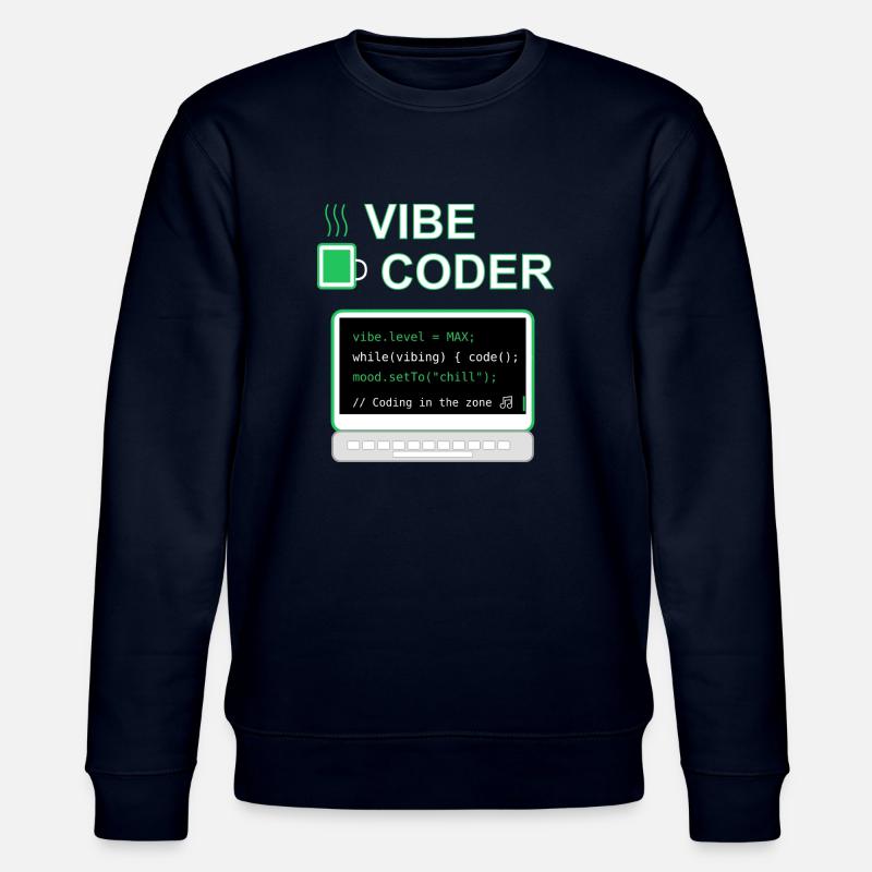 Vibe Coder - Stanley/Stella Unisex Bio-Sweatshirt CHANGER  - Navy