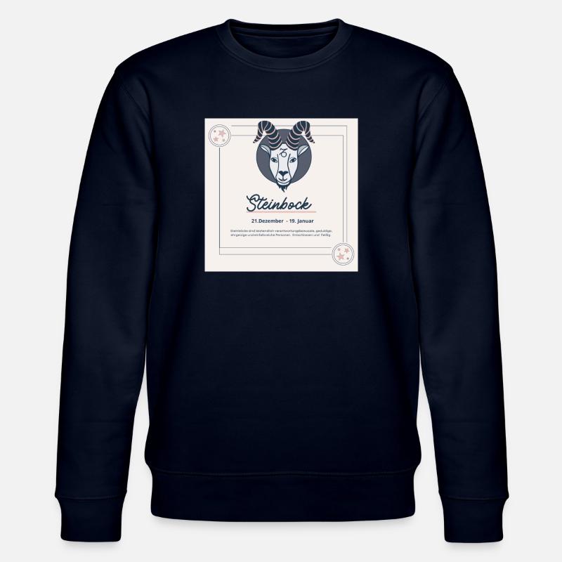 Zodiac Steinbock 1 - Stanley/Stella Unisex Bio-Sweatshirt CHANGER  - Navy