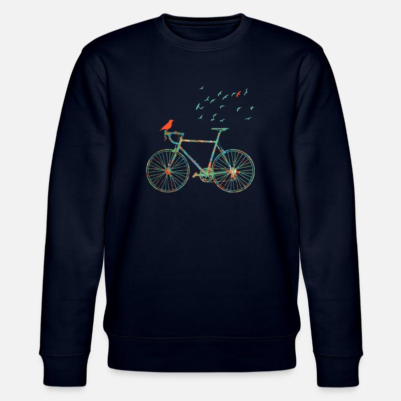 fahrrad e 4 - Stanley/Stella Unisex Bio-Sweatshirt CHANGER  - Navy
