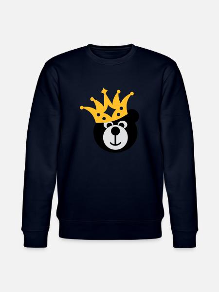 BEAR with KRONE - Stanley/Stella CHANGER Unisex Organic Sweatshirt - navy