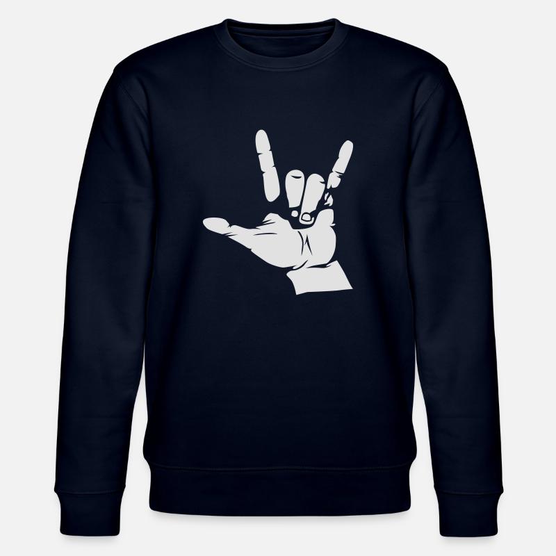 Rock Hand - Stanley/Stella Unisex Bio-Sweatshirt CHANGER  - Navy