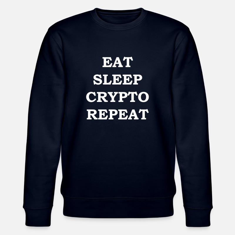 Crypto Bitcoin Trading - Stanley/Stella Unisex Bio-Sweatshirt CHANGER - Navy